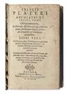 PSYCHIATRY  PLATTER, FELIX. Observationum, in hominis affectibus plerisq[ue], corpori & animo . . . libri tres.  1614